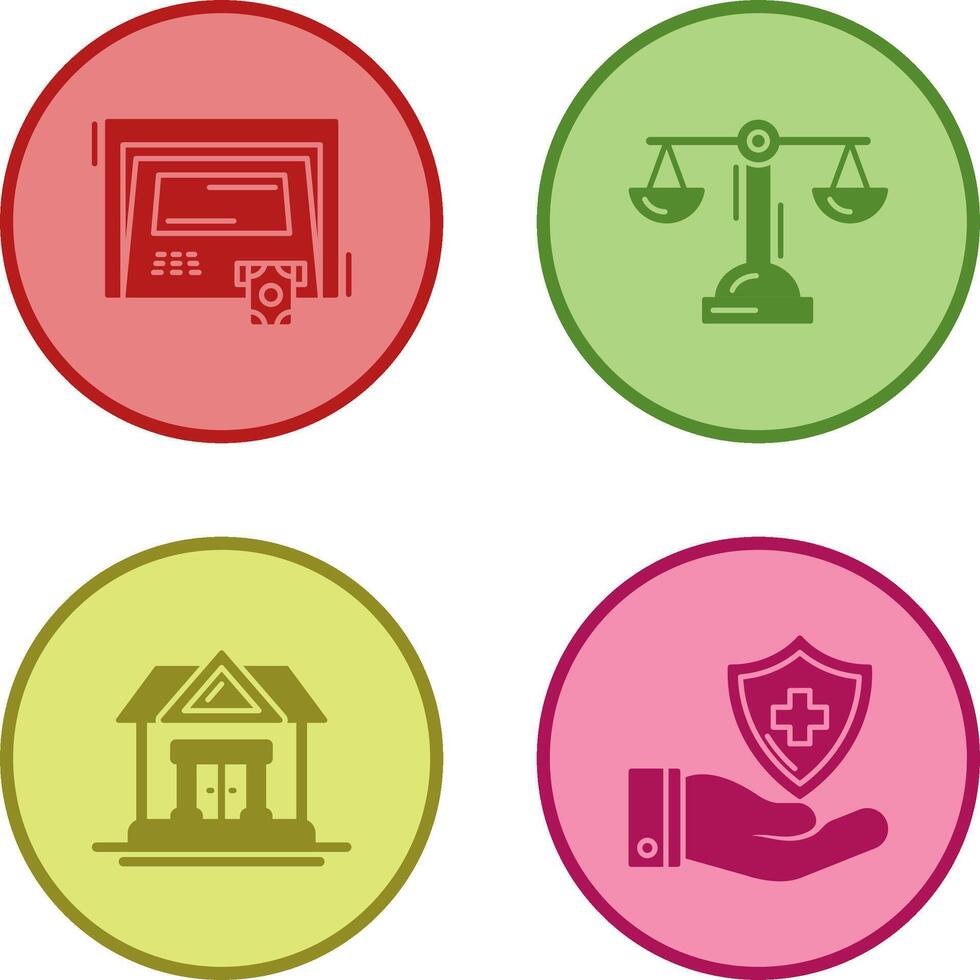 ATM and Balance Icon vector