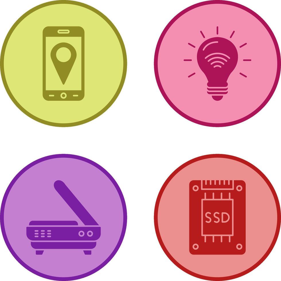 Gps and Smart Energy Icon vector