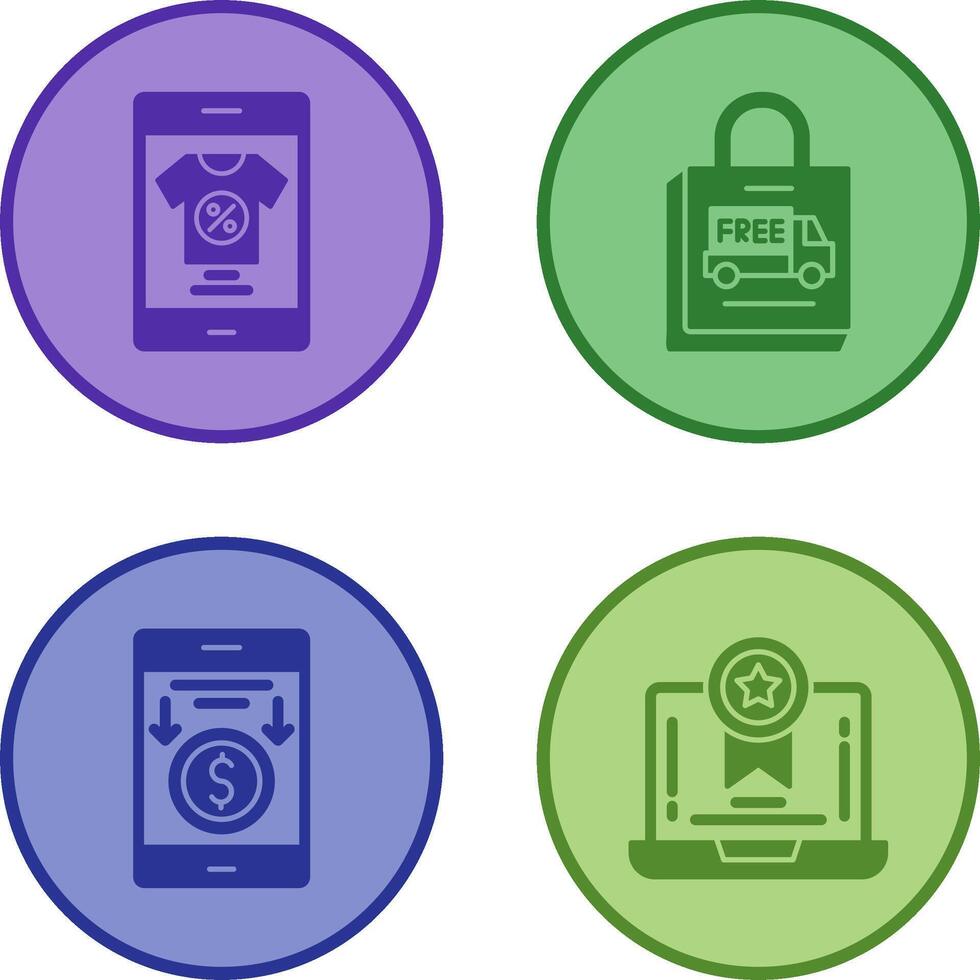 Discount and Delivery Icon vector