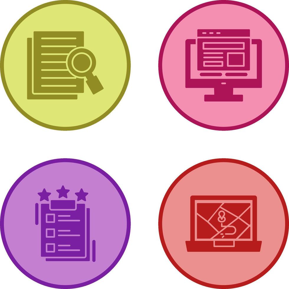 Details Looking and Adaptive Icon vector