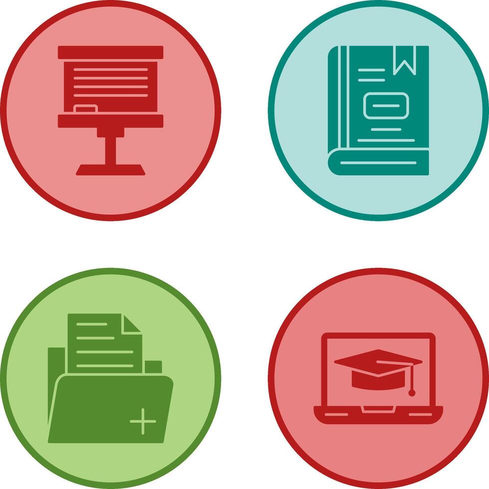 Board and Book Icon vector