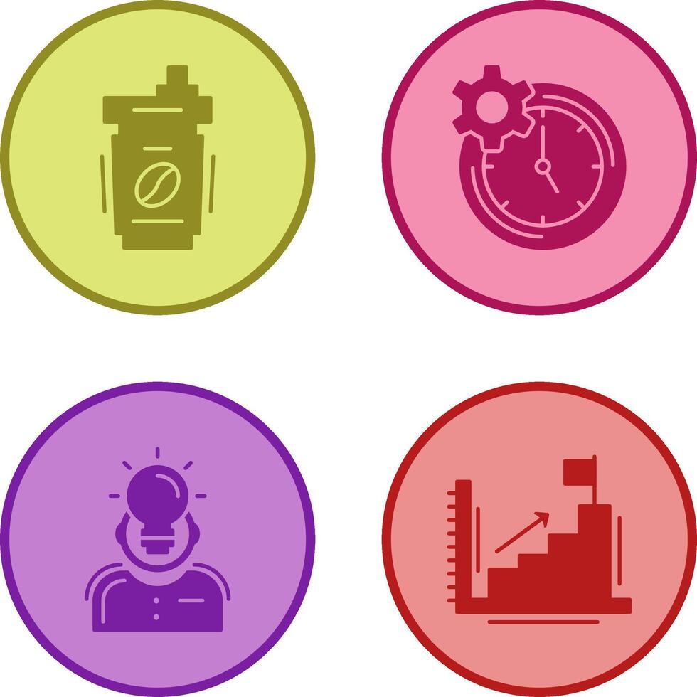 Coffee Cup and Productivity Icon vector