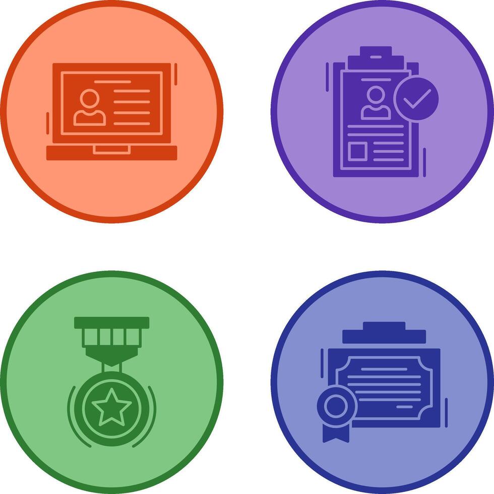 Laptop and Hire Icon vector