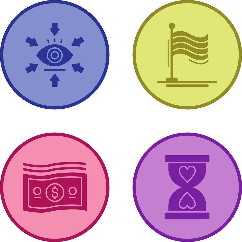 Visualization and Flag Icon vector