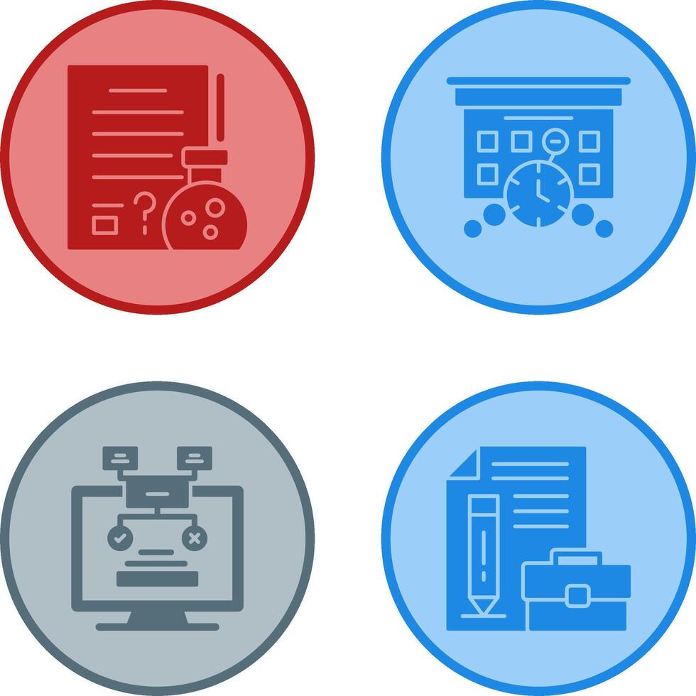 Hypothsis and Deadline Icon vector