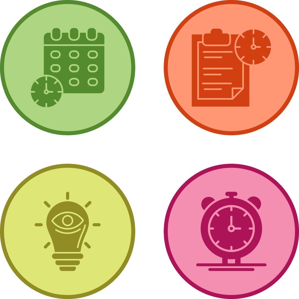 Deadline and Task Management Icon vector