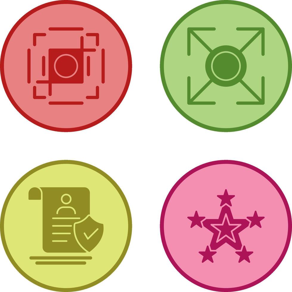 crop and expand Icon vector