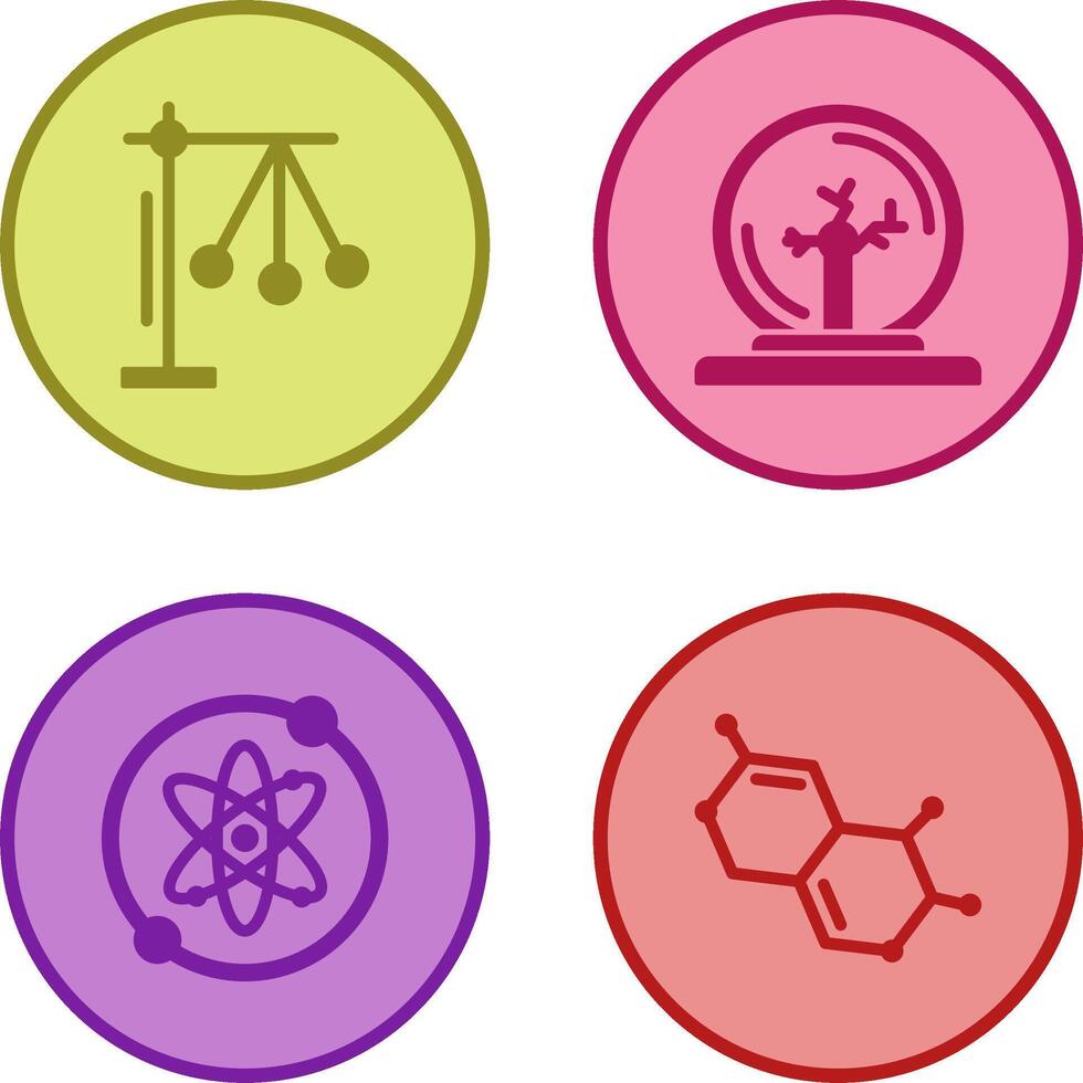 Pendulum and Plasma Ball Icon vector