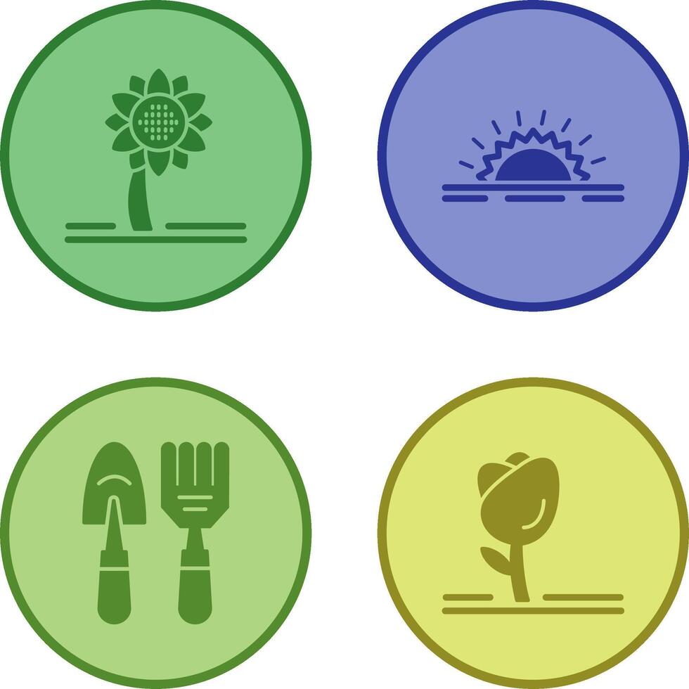 Sunflower and Sunshine Icon vector