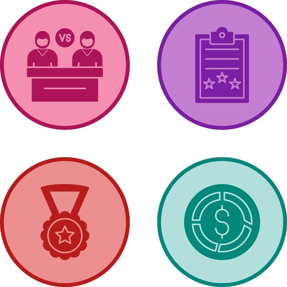 Meeting and Result Icon vector