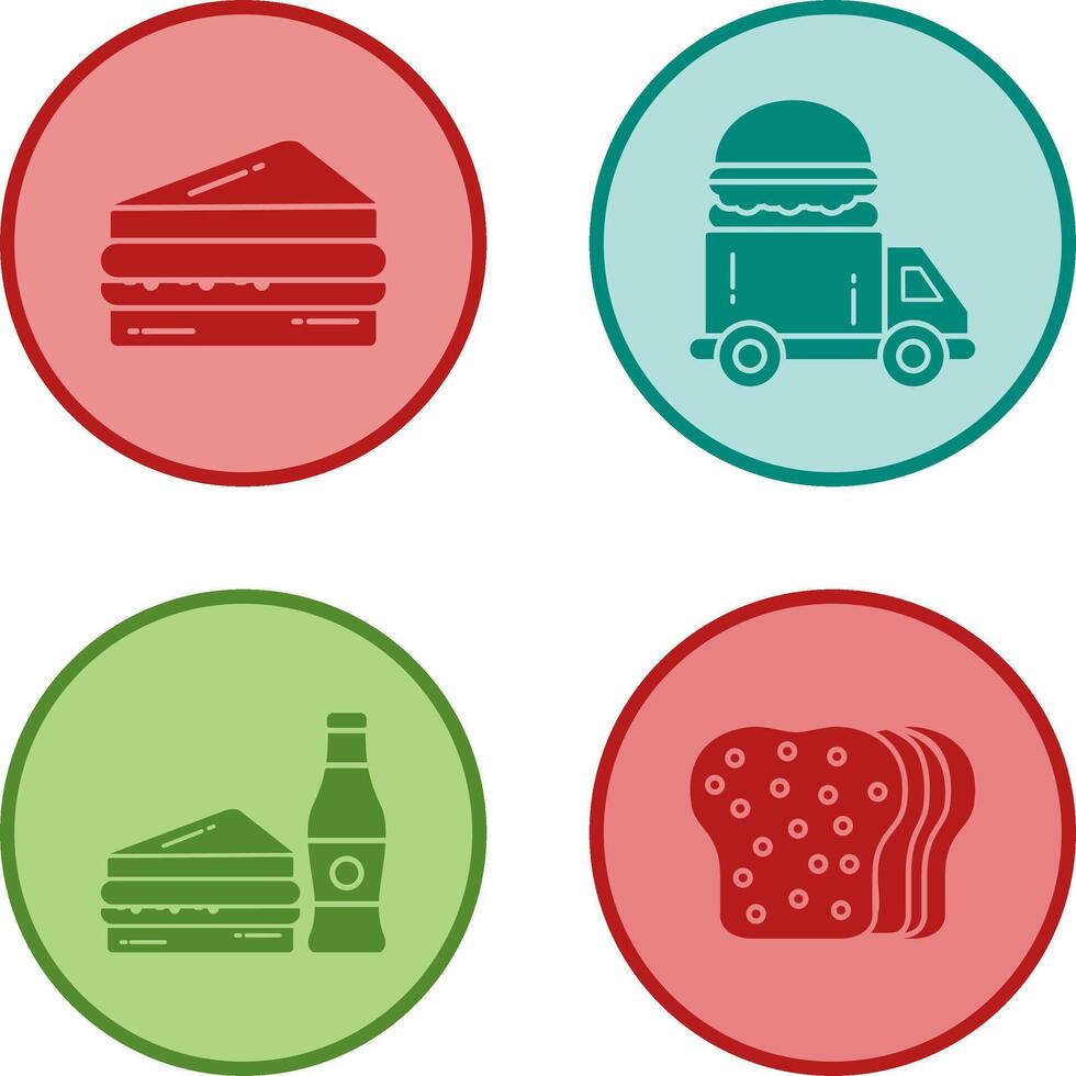 Sandwich and Fast Food Icon vector