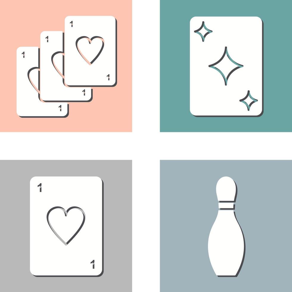 Deck of Card and Card Icon vector