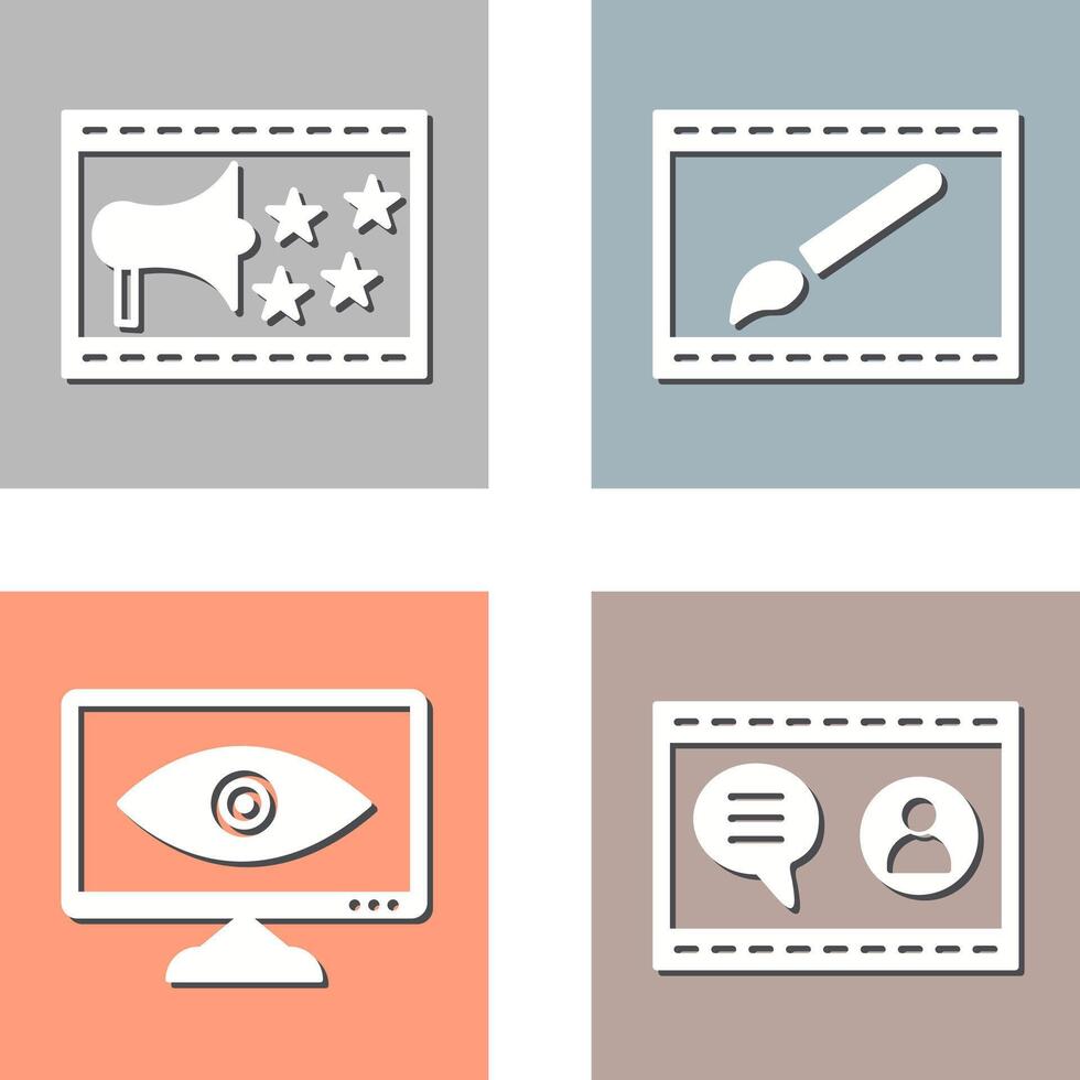 Website Promotion and Website Design Icon vector