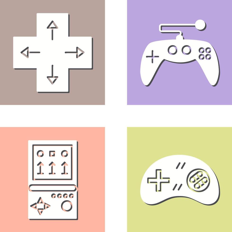 Direction Key and Gaming Control Icon vector