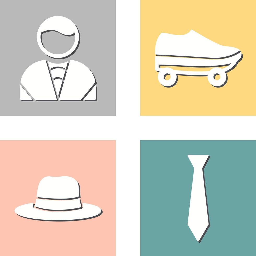 Man and Skates Icon vector