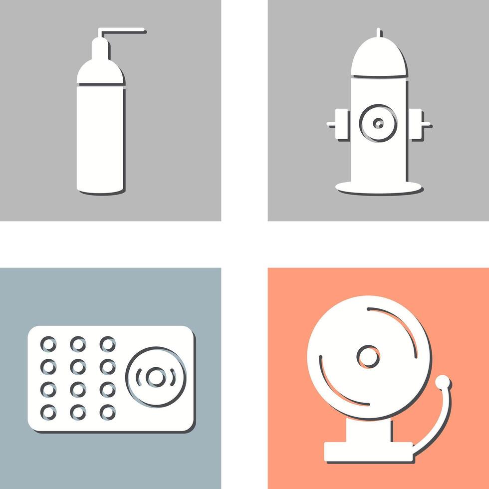 hydrant and oxygen tank Icon vector