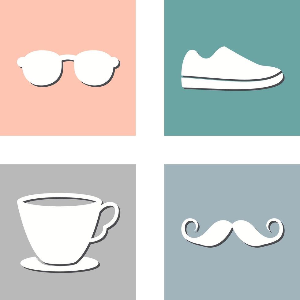 Sunglasses and Shoe Icon vector