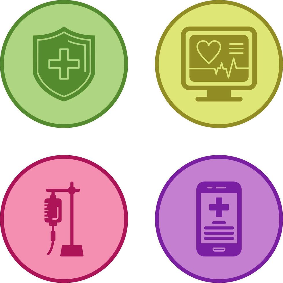 Protection and Plus Icon vector