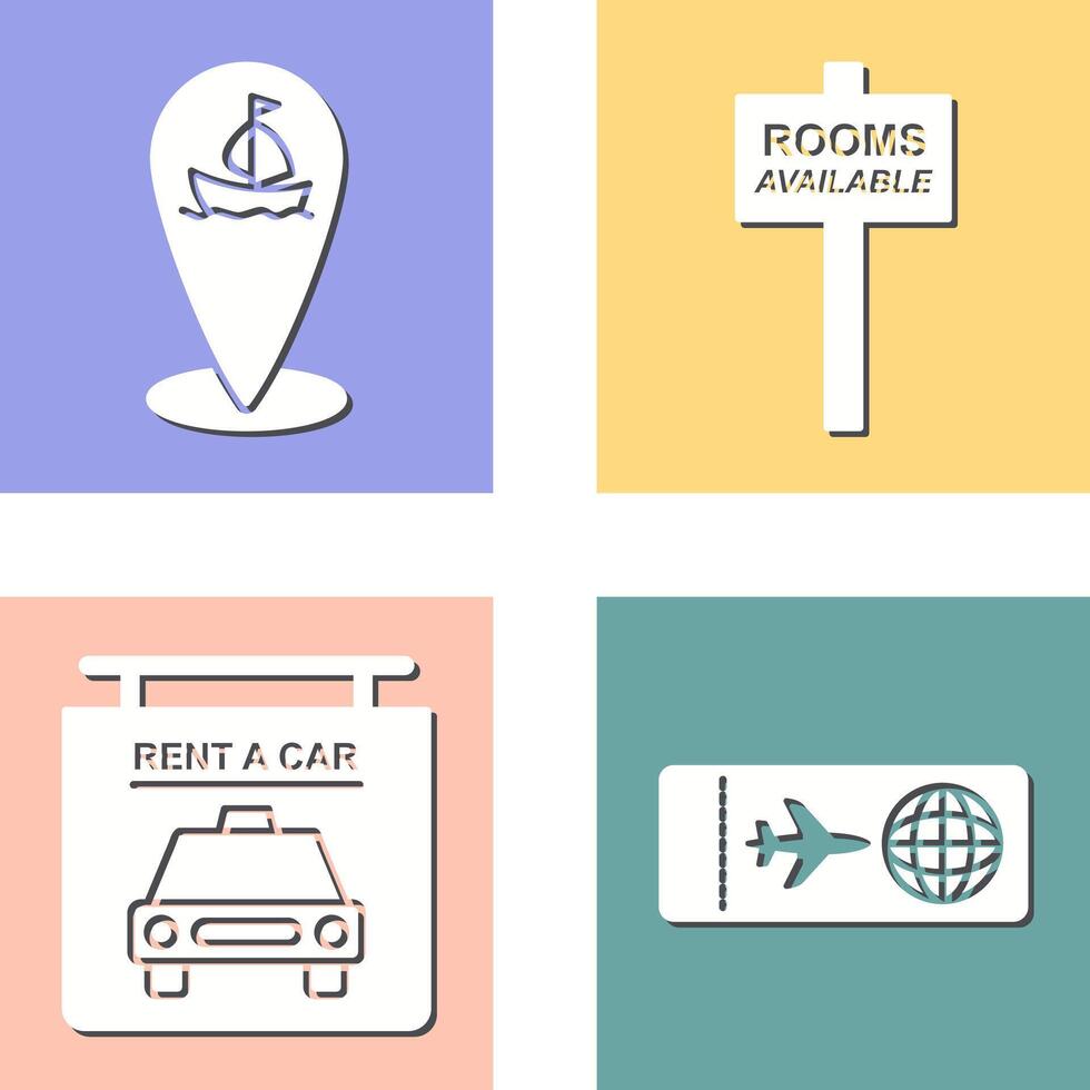 shipping location and room Icon vector