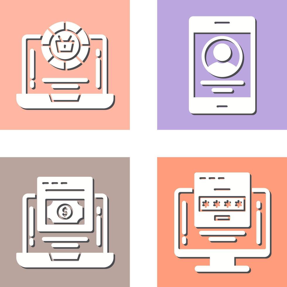 Token and Profit Icon vector