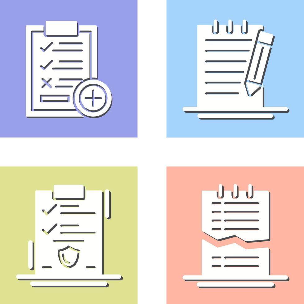 Medical Examination List and Check Up List Icon vector