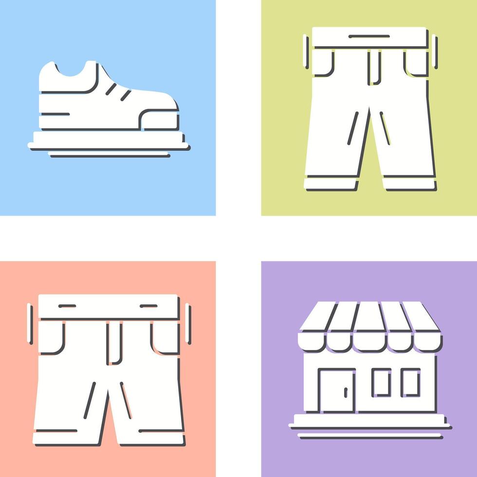 Shoes and Pants Icon vector