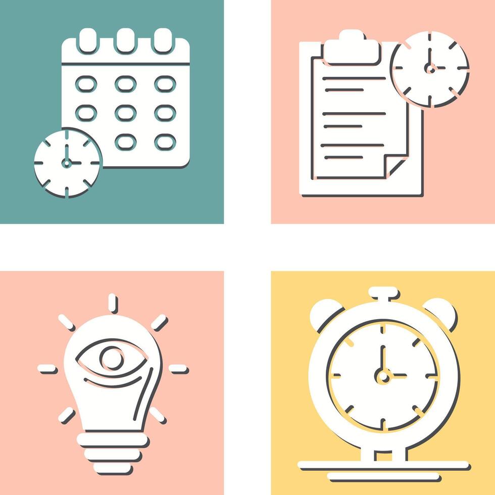 Deadline and Task Management Icon vector