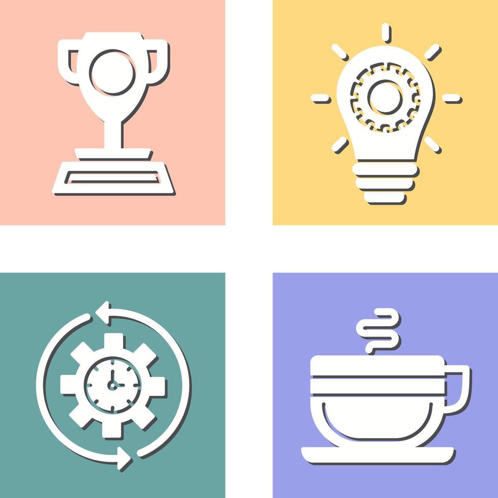 Trophy and Innoation Icon vector