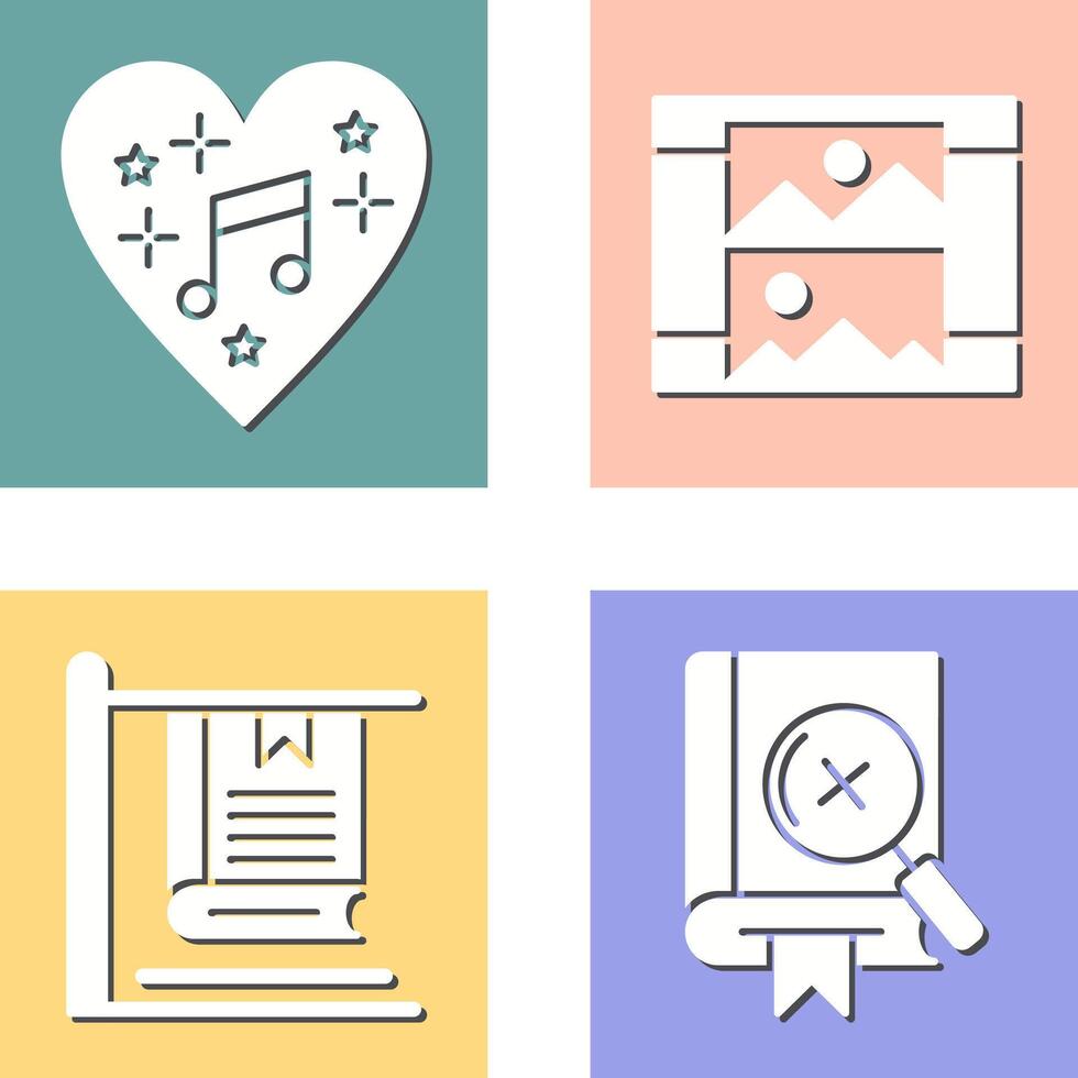 Music and Gallery Icon vector