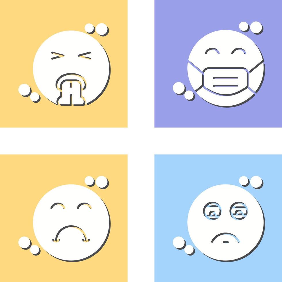 Vomit and Mask Icon vector
