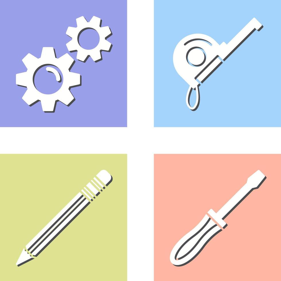 Gears and Roulette Icon vector