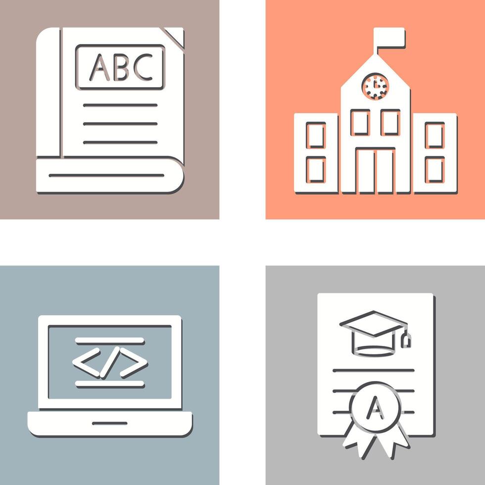 Book and School Icon vector