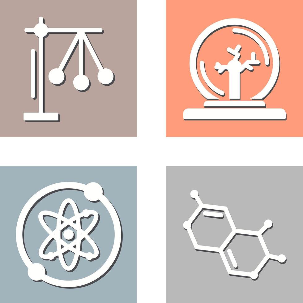 Pendulum and Plasma Ball Icon vector