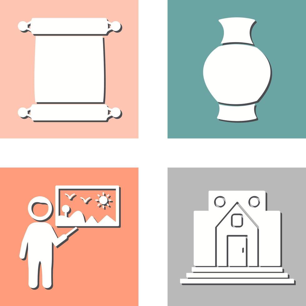 Scroll of Paper and Antique Icon vector