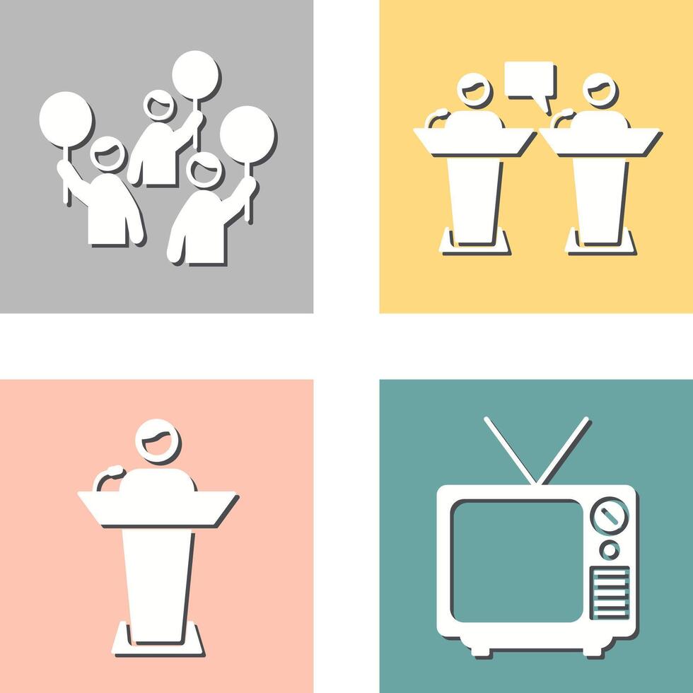 Protest and Debate Icon vector