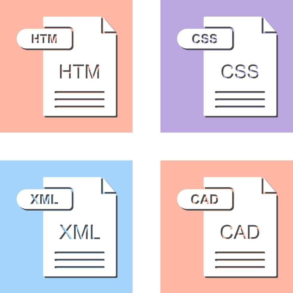 HTM and CSS Icon vector