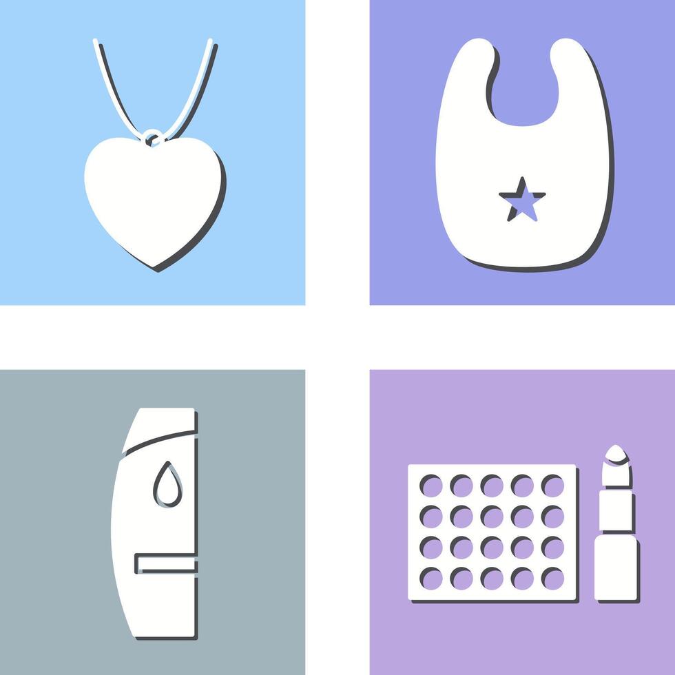 Locket and Bib Icon vector