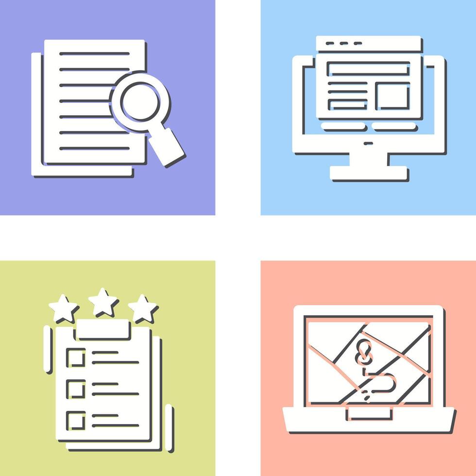 Details Looking and Adaptive Icon vector