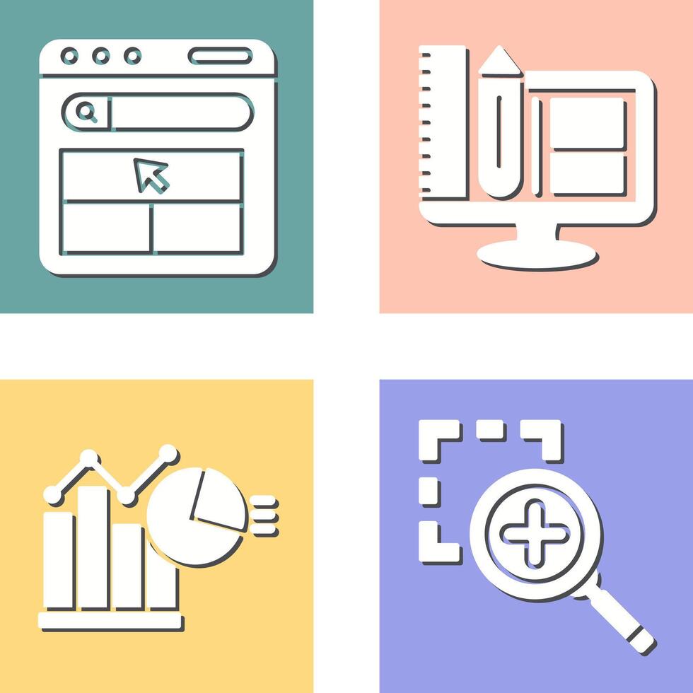 Website and Web Design Icon vector