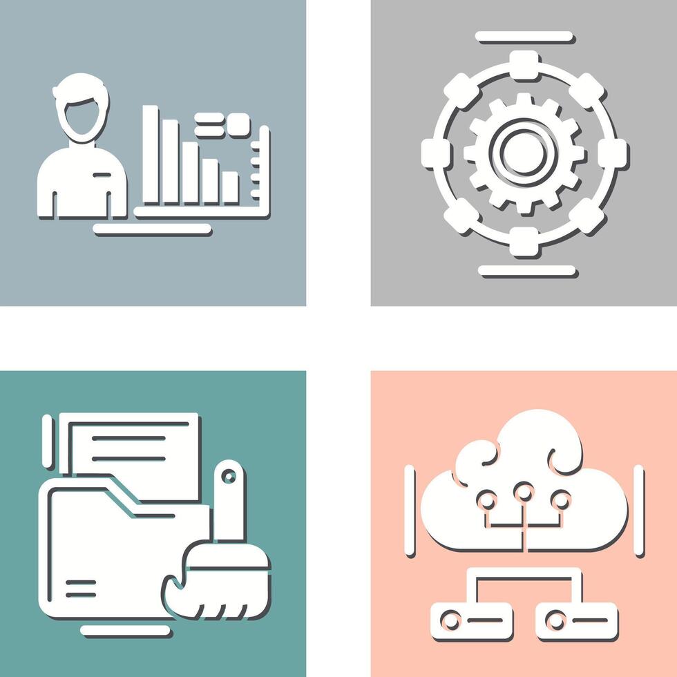 Consulting and Automated Icon vector