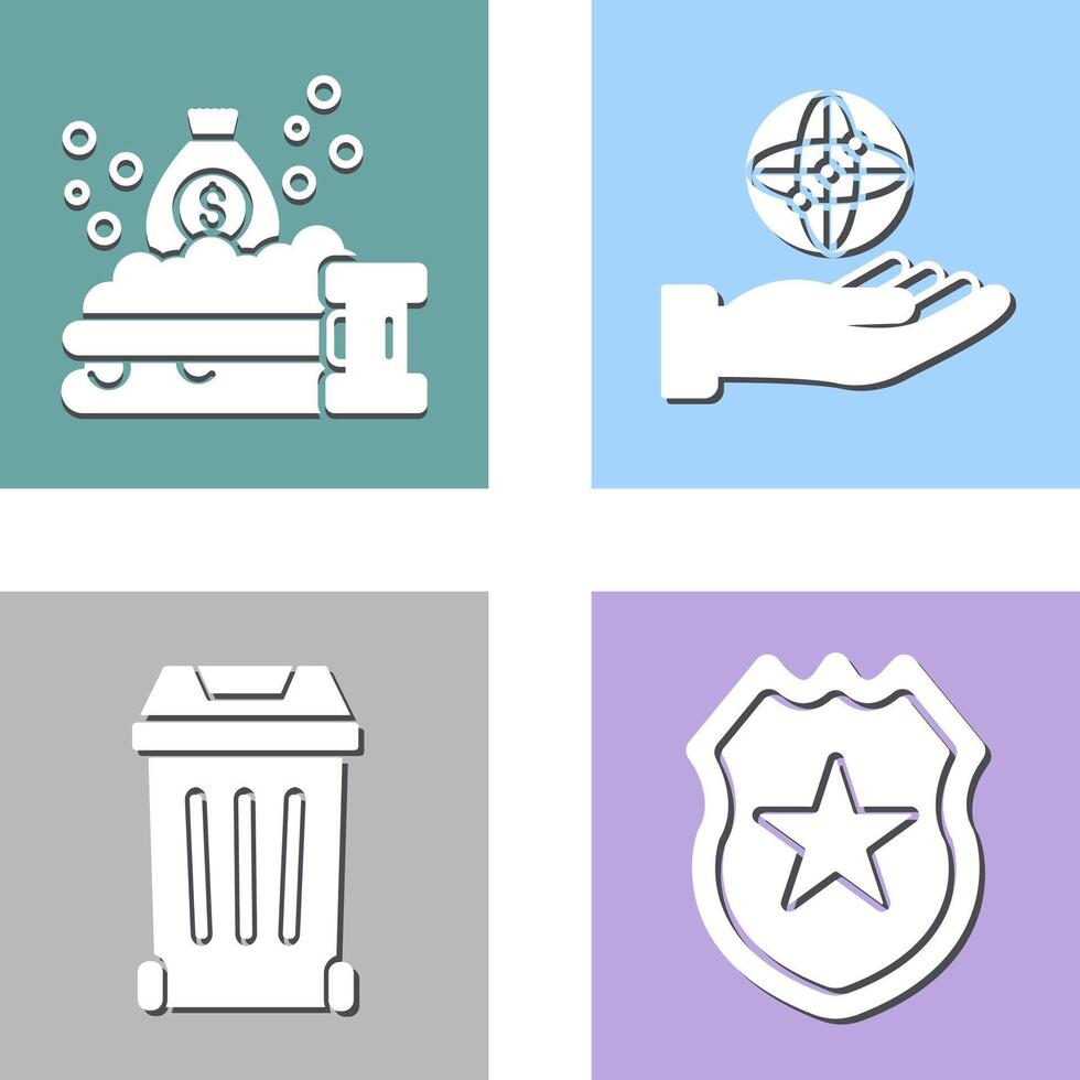 Money Laundering and Management Icon vector