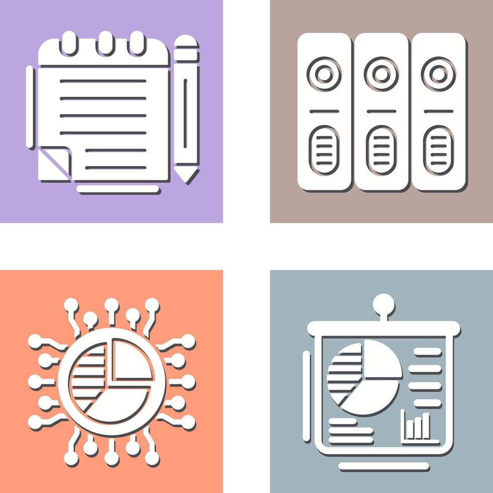 Notepad and Document Icon vector