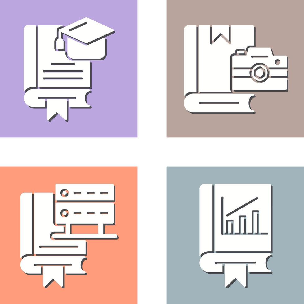 Graduation and Photography Icon vector