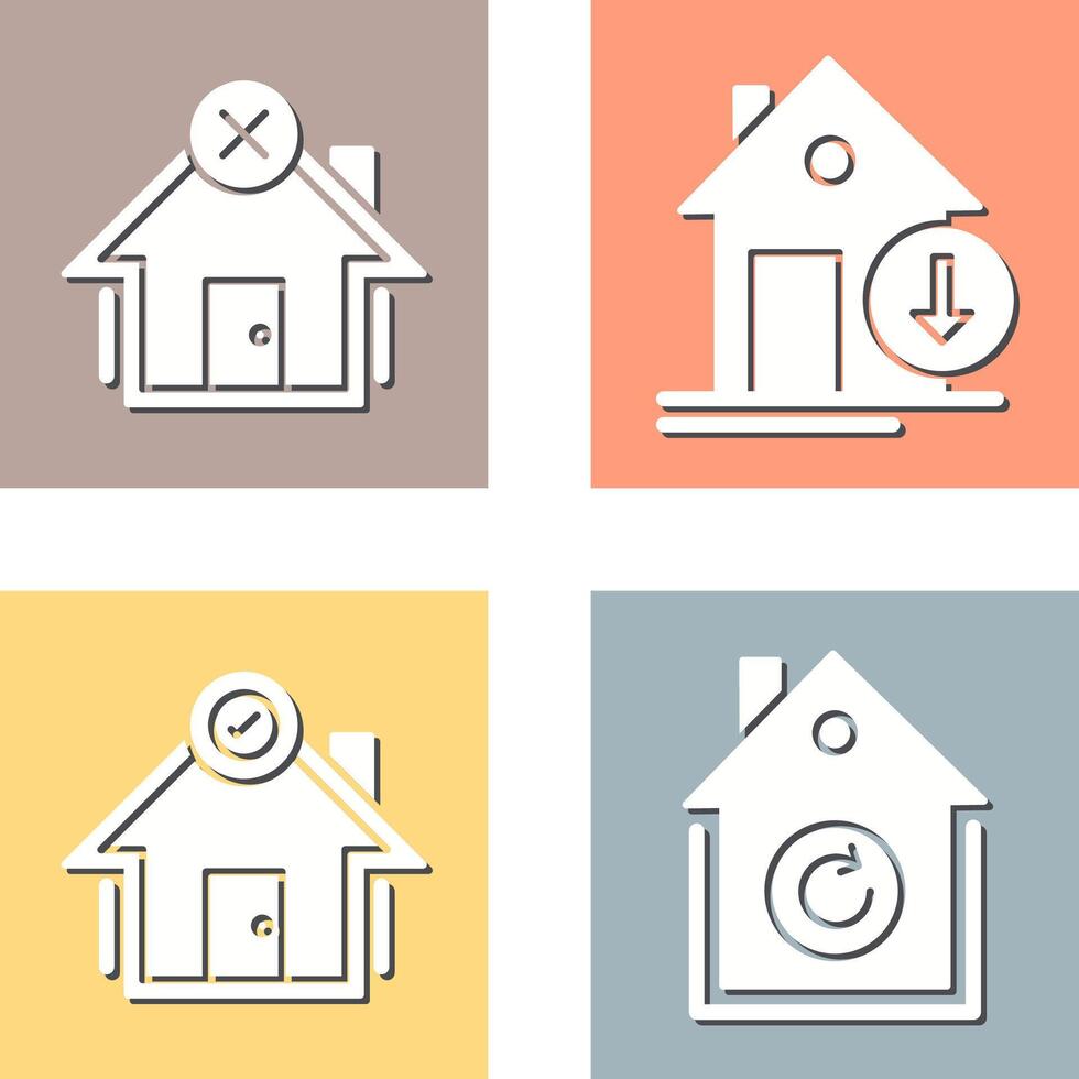Non Verify and Download Icon vector