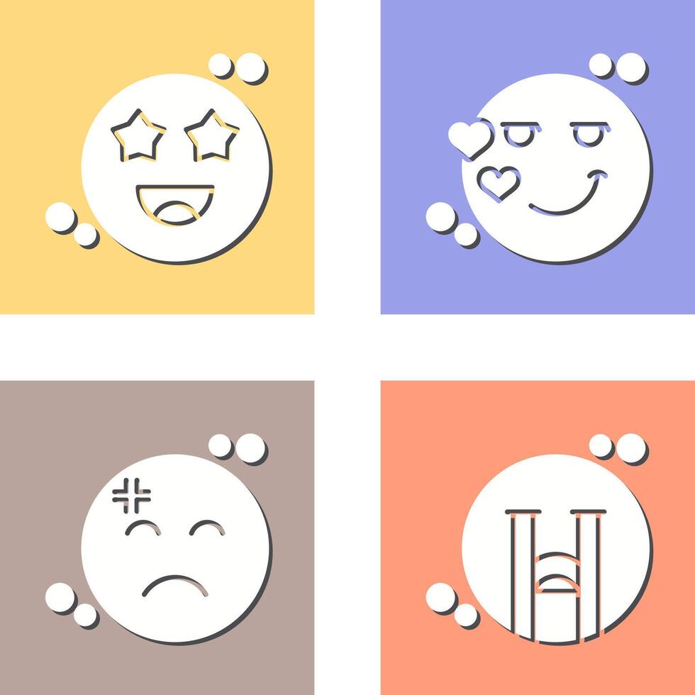 Starstruck and Flirty Icon vector