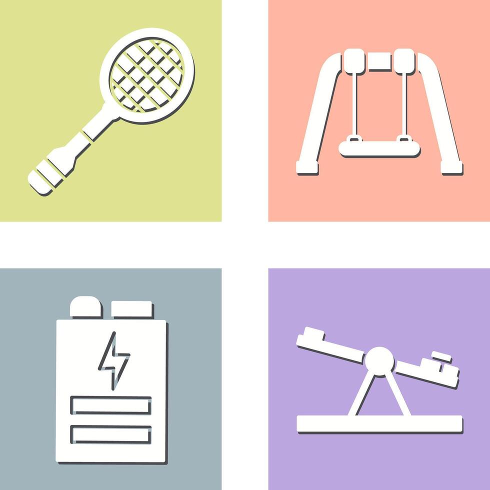 Racket and Swing Icon vector