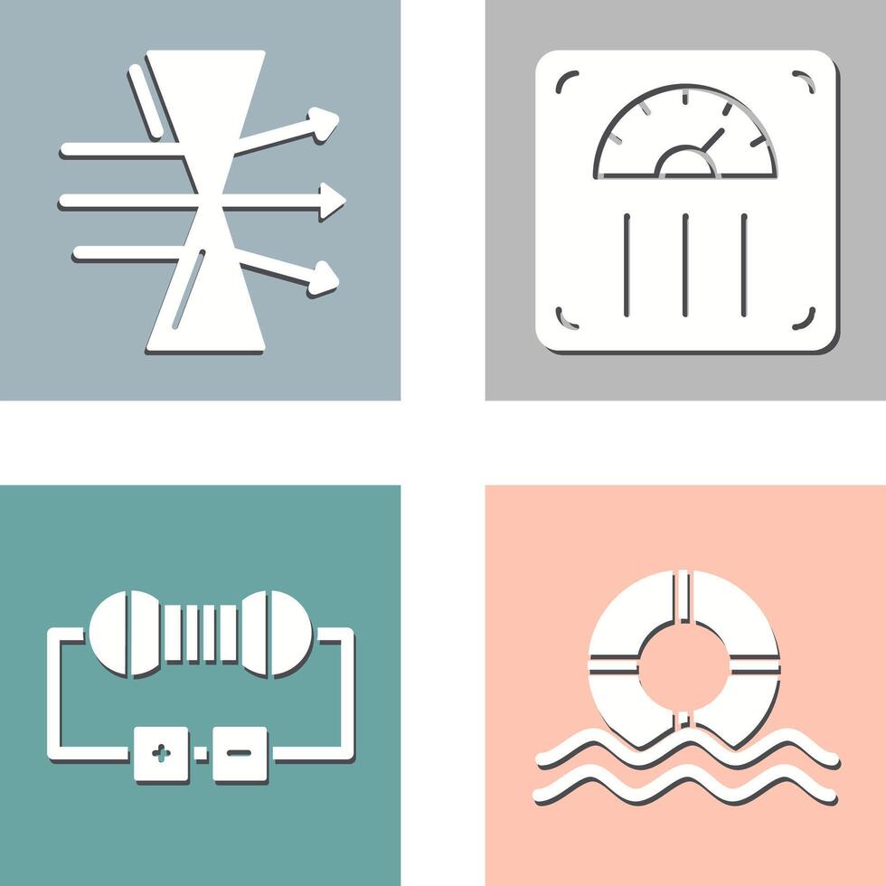 Dispersion and Weight Scale Icon vector