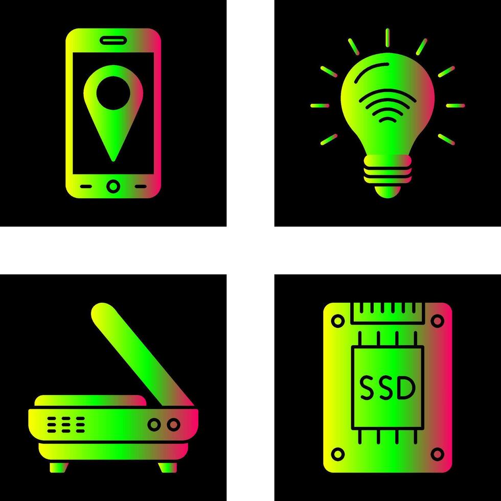 Gps and Smart Energy Icon vector