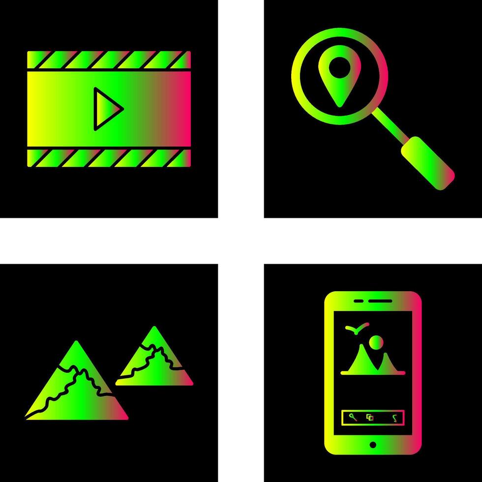 animation and tracking services Icon vector