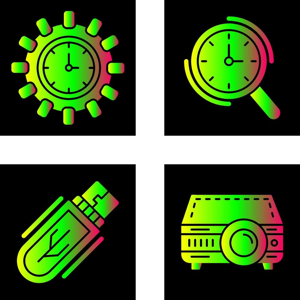 Direction and Magnifier Icon vector